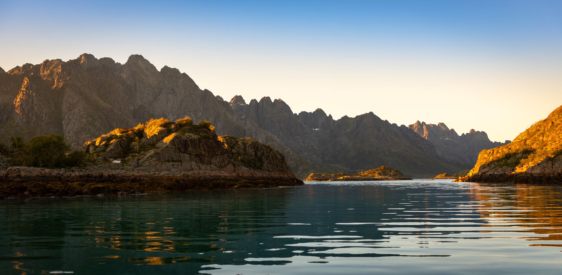 RIB Boat POV Cruising at Sunset in the Lofoten Islands 3